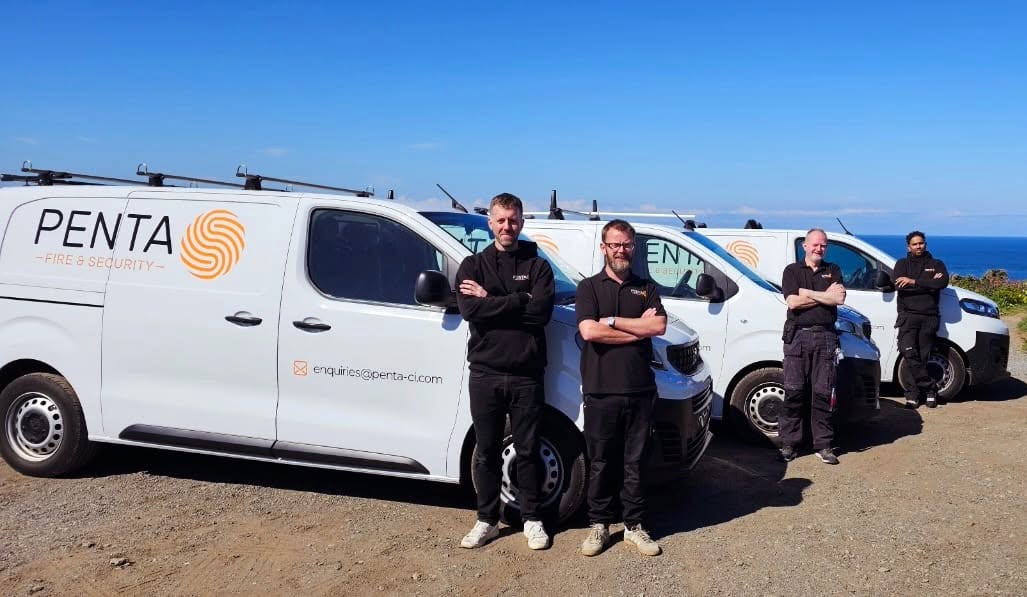 Penta engineers and vans in Guernsey