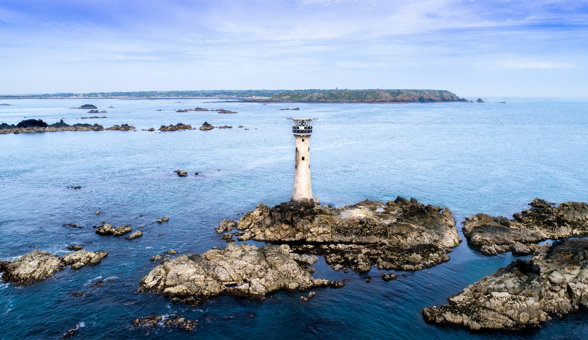 Hanois lighthouse off the Guernsey coast